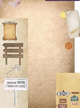 复古素材标签图片