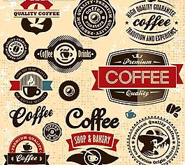 咖啡标签贴纸图片