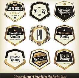 欧式认证标签徽章图片