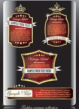 皇冠欧式标签徽章图片