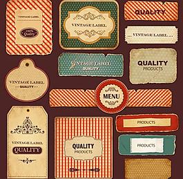 怀旧标签贴纸图片