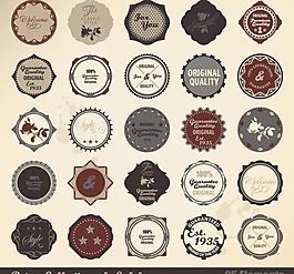 怀旧质量徽章标签图片