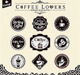 咖啡标签贴纸图片