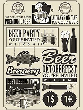 啤酒标签图片