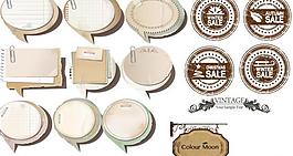 欧美复古标签图片