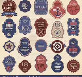 海洋徽章标签图片