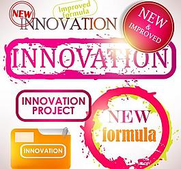 墨迹标签贴纸图片