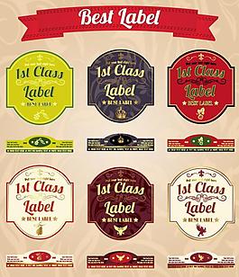 怀旧标签贴纸图片