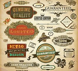 怀旧标签贴纸图片