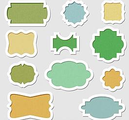 怀旧标签贴纸边框图片