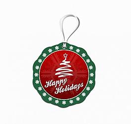 圣诞系列商品吊牌标签图片