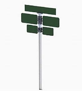 三层道路指示牌