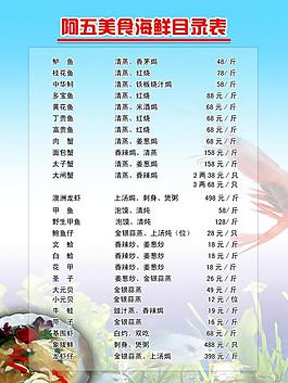 菜单图片