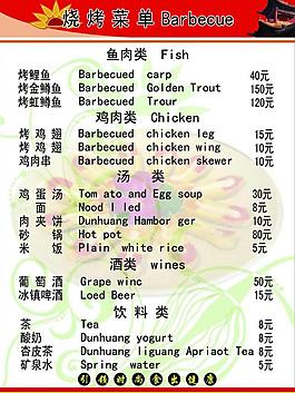菜单图片