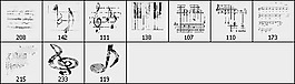 10款高清音符音谱