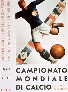 1934年意大利世界杯海报图片