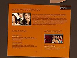 橙色三角形flash图片