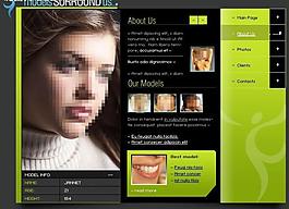 时尚模特动画图片