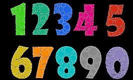 数字字体艺术字图片