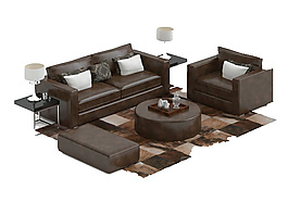 3d沙发茶几素材