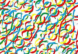 对比色笔触图片