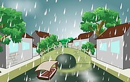 雨天江南图片