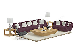 沙发茶几组合素材