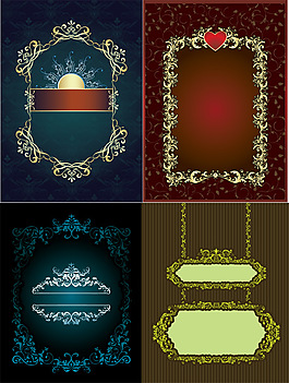 精致欧式花纹矢量素材