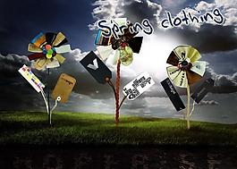 春夏促销海报图片