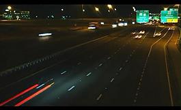 公路夜景视频素材图片