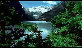 自然山水湖泊景色视频图片