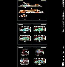 旅游度假村施工图图片