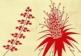 枫叶花朵笔刷图片