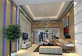 简约的别墅客厅设计图片