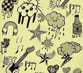 可爱卡通图形笔刷图片