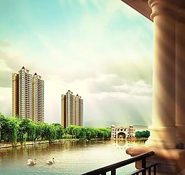 地产海报 建筑图片