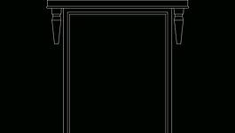 欧式构造 四方窗套图片