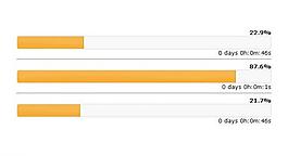 橙色进度条插件图片