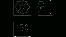 欧式构造 四方花图片