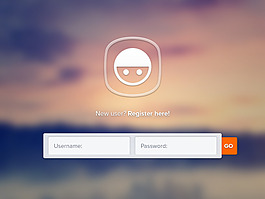 注册登录psd源文件