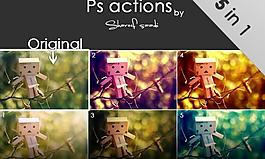 5in1 五种ps修图动作图片