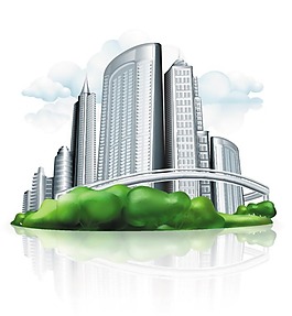 城市建筑矢量图