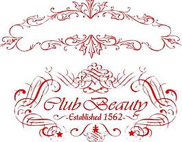 圣诞花边素材图片