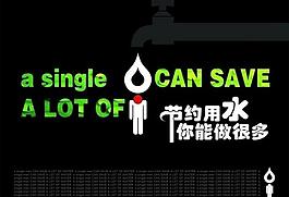 环保海报 节约用水图片