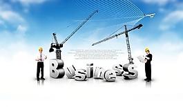 工人 吊车 户外图片