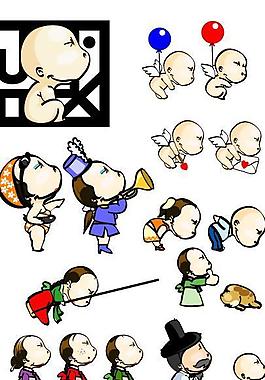 可爱人物动画图片