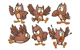 卡通猫头鹰图片