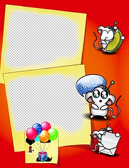 卡通相框模板
