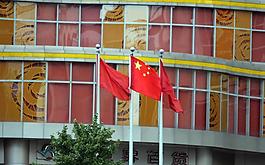 国旗飘扬图片
