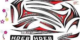 电动车贴花图片